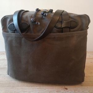 Filson classic canvas tote.